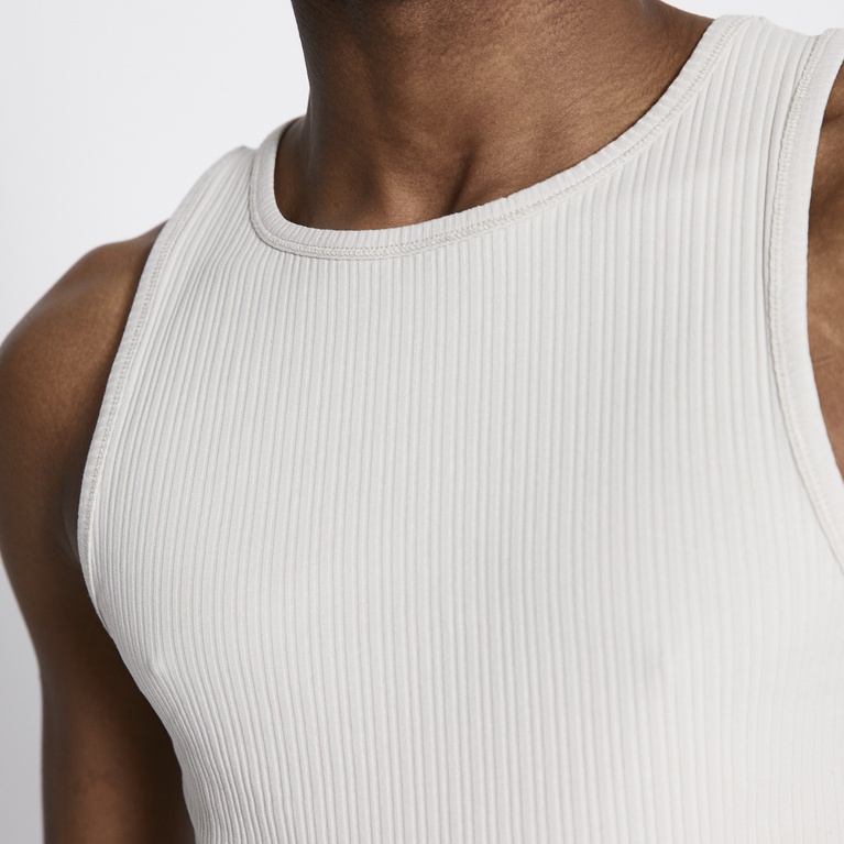 Ribbed tank top "Worm" Light Beige